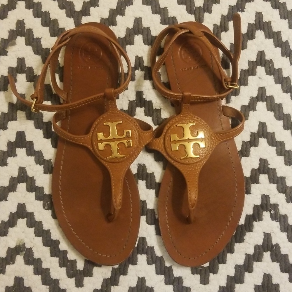 Tory Burch Laura Flat Ankle Strap Sandal